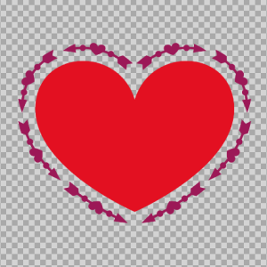Free SVG Heart Arrow Shape Love