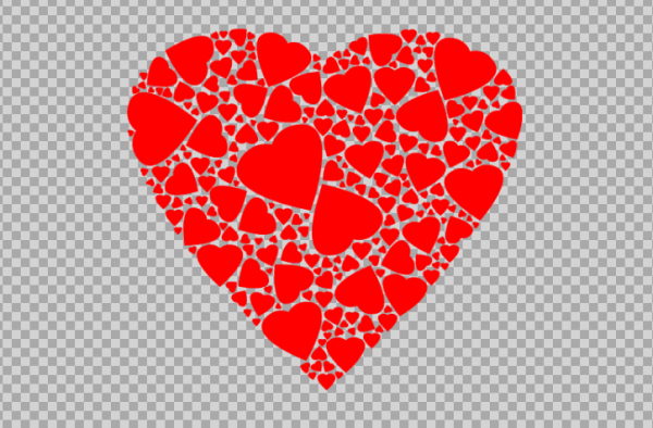 Free SVG Heart Made Of The Hearts