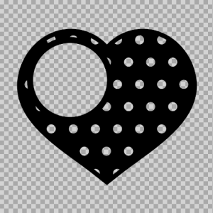 Free SVG Heart Monogram With Dots