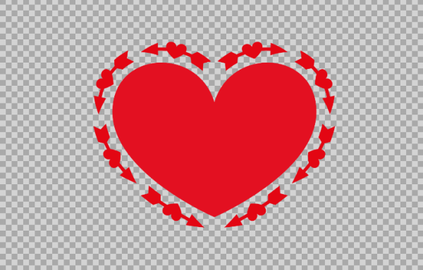 Free SVG Heart Shape Arrow
