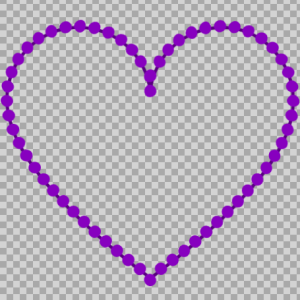 Free SVG Heart Shape Beads