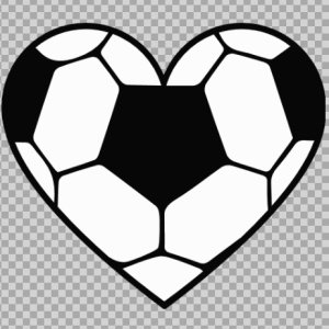 Free SVG Heart Shape Soccer Ball