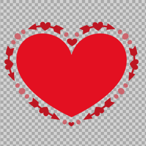 Free SVG Heart Shape With Arrow