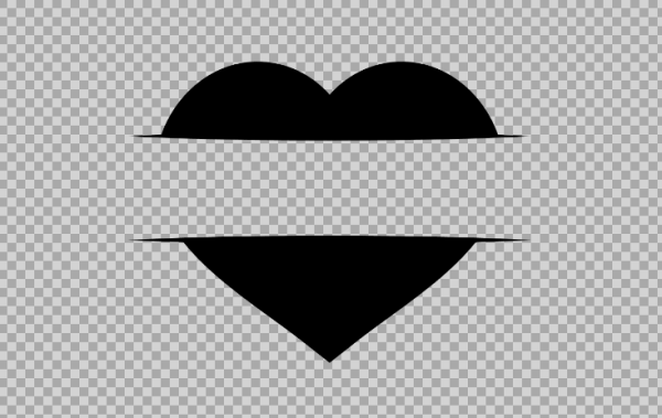 Free SVG Heart Split Love