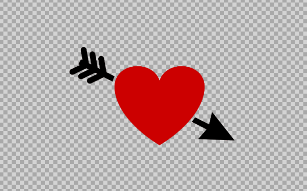 Free SVG Heart With Arrow
