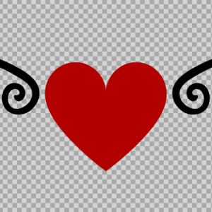 Free SVG Heart With Wings
