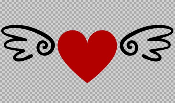 Free SVG Heart With Wings
