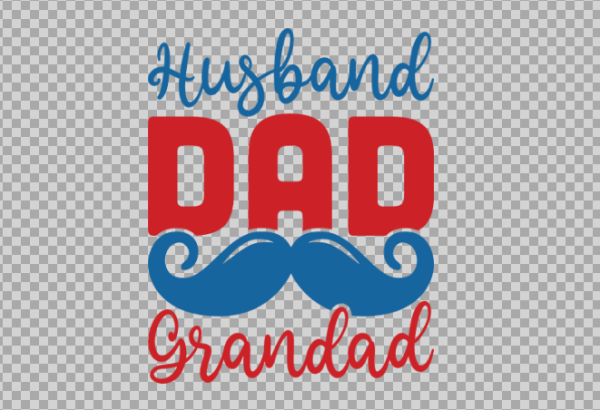 Free SVG Husband, Dad, Grandad, Moustache, Daddy T Shirt Design