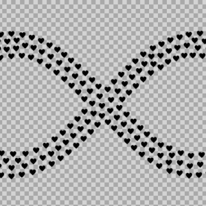 Free SVG Infinity Symbol Made Of Hearts