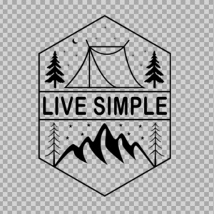 Free SVG Live Simple, Camper Shirt Design