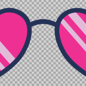 Free SVG Love Heart Shaped Sunglasses