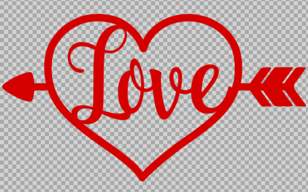 Free SVG Love Heart With Arrow