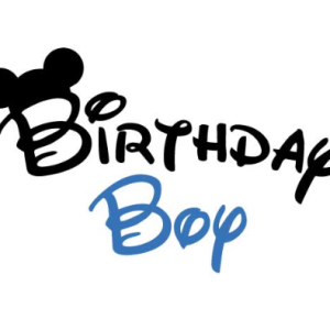 Free SVG Mickey Birthday Boy