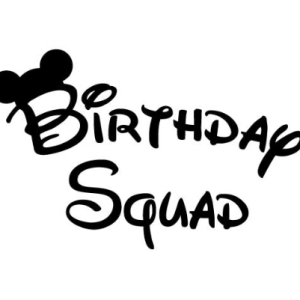 Free SVG Mickey Birthday Squad