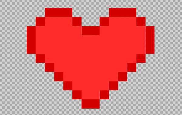 Free SVG Minecraft Pixel Heart