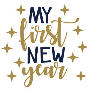 Free SVG My First New Year
