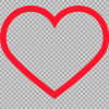 Free SVG Open Heart Outline