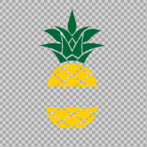 Free SVG Pineapple Split Text Frame