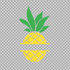 Free SVG Pineapple Text Frame Fruit