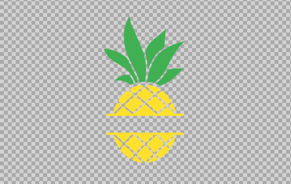 Free SVG Pineapple Text Frame Fruit