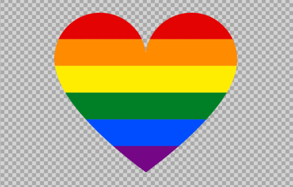 Free SVG Rainbow Colored Heart