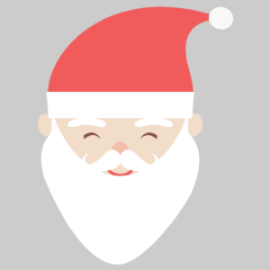 Free SVG Santa Claus Head Clipart