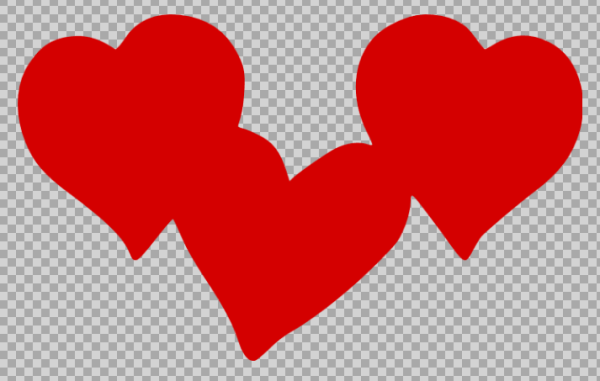 Free SVG Three Hearts Love