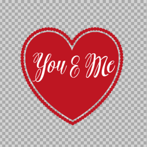 Free SVG You And Me Heart