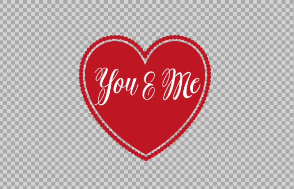 Free SVG You And Me Heart