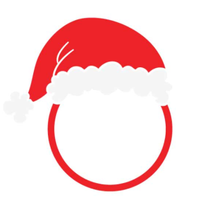 Free Santa Hat Monogram SVG