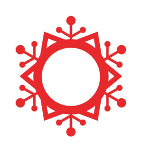 Free Snowflakes Monogram SVG