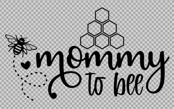 Free SVG Mommy To Bee, Pregnancy Reveal Tshirt Design