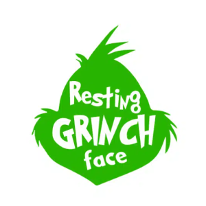 Free Resting Grinch Face 6 SVG