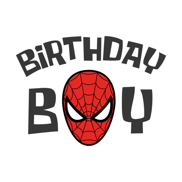 Free SVG Spiderman Birthday