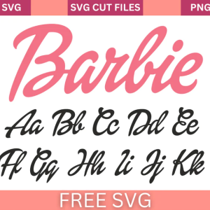 Barbie Font SVG Free