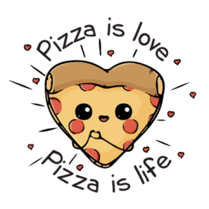 Free Pizza Is Love Free SVG