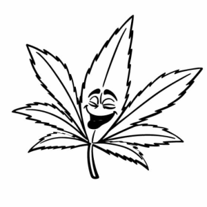 Funny Weed Face free SVG