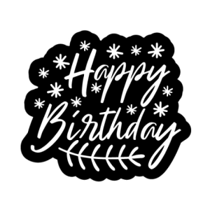 Happy Birthday 1 Free SVG
