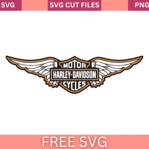 Harley-Davidson Motorcycle Logo Svg Free Cut File