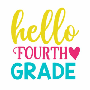 Hello Fourth Grade Free SVG