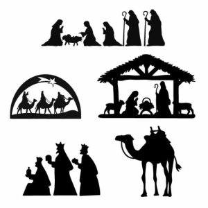 Nativity Scene SVG Free