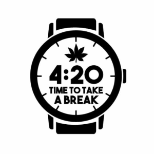 Time is 420 free SVG