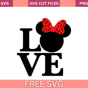 Disney Love Minnie Mouse Svg Free