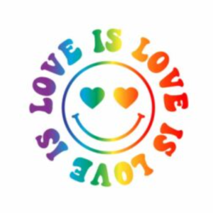Love is Love Smiley SVG Free