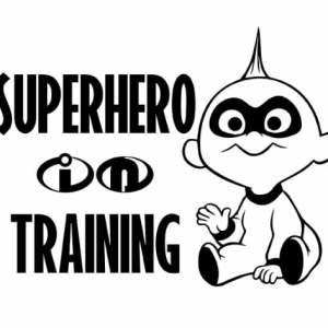 The Incredibles Superhero in training SVG Free