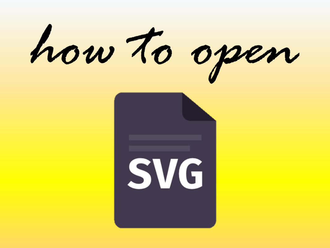 How to Open SVG