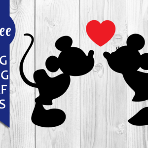 Mickey Minnie Kiss Svg Free