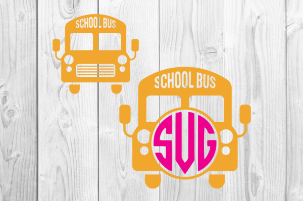 School Bus Monograms Svg Free